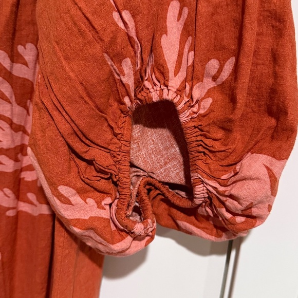 Ava & Viv Rust and Pink 3/4 Sleeve Dress - Picture 2 of 6